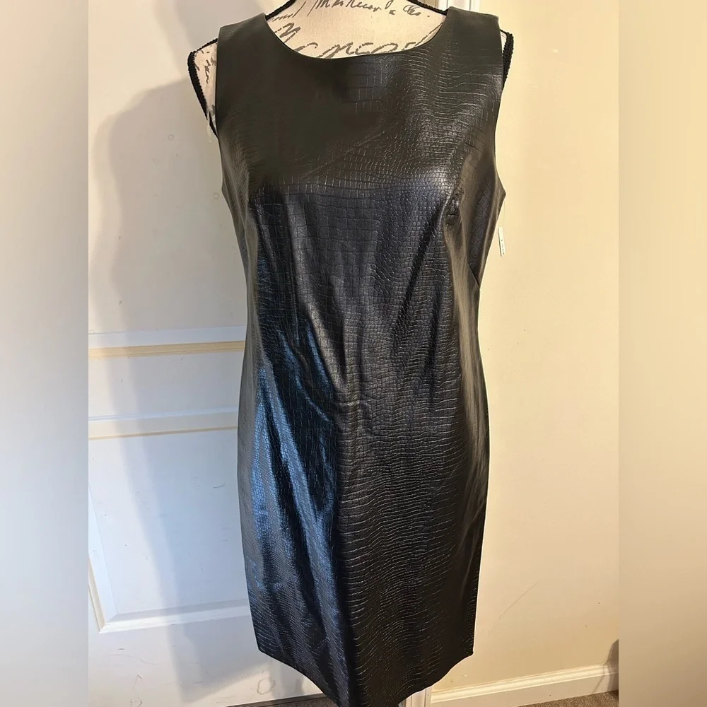Shelby & Palmer faux leather dress - Picture 1 of 4